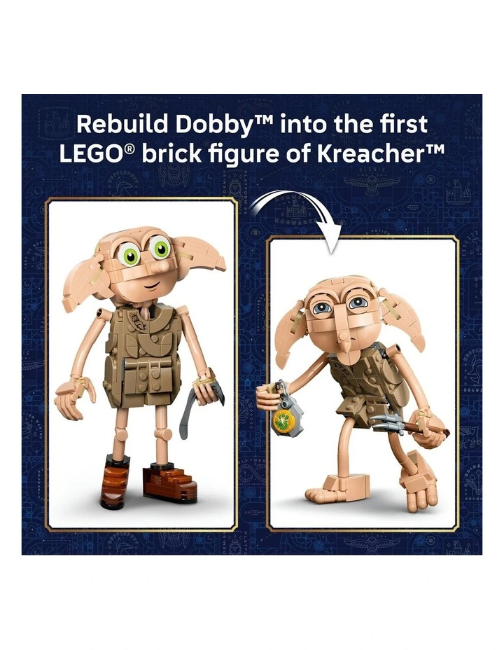 TM Dobby The Free Elf Harry Potter 2-In-1 Model Building Kit 76469 image 5