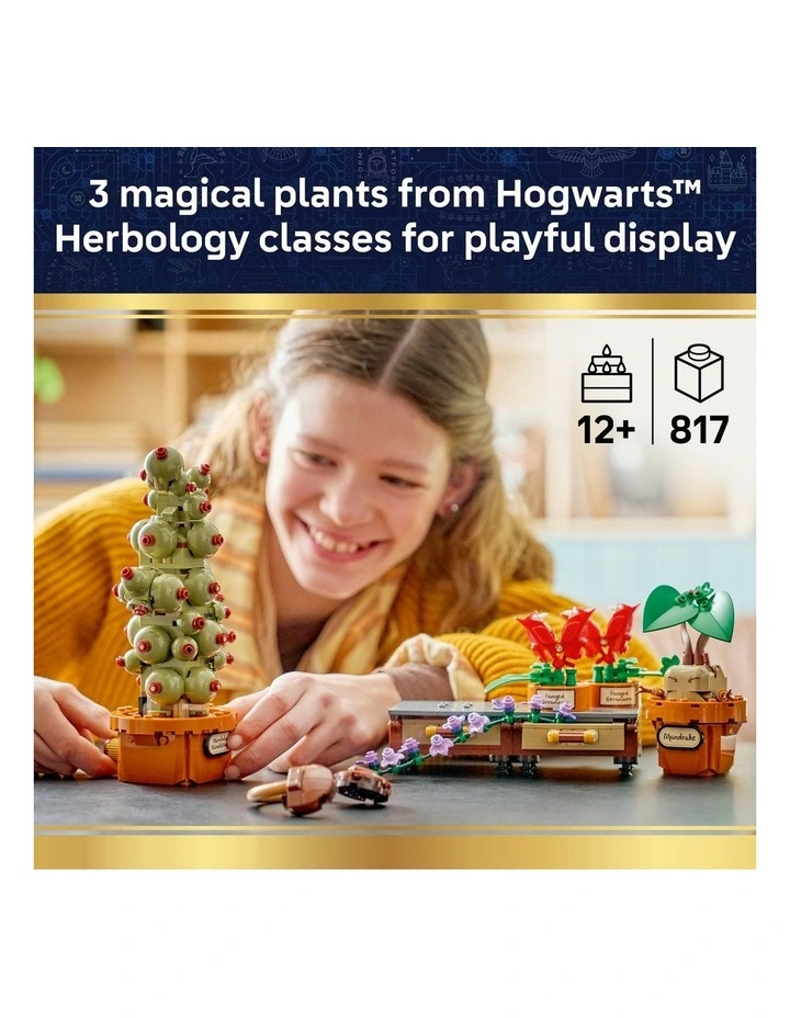 TM Hogwarts Herbology Plants Harry Potter Building Set 76474 image 2