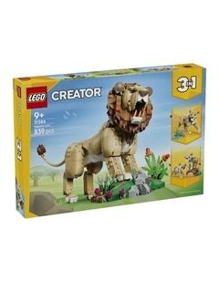3 in 1 Wild Animals Creator Majestic Lion Building Set 31386