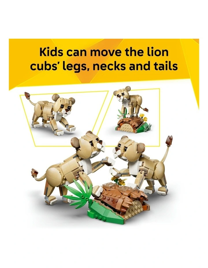 3 in 1 Wild Animals Creator Majestic Lion Building Set 31386 image 5