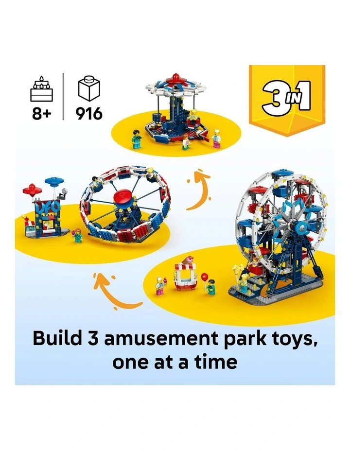 3 in 1 Iconic Ferris Wheel Creator Building Set 31389 image 2