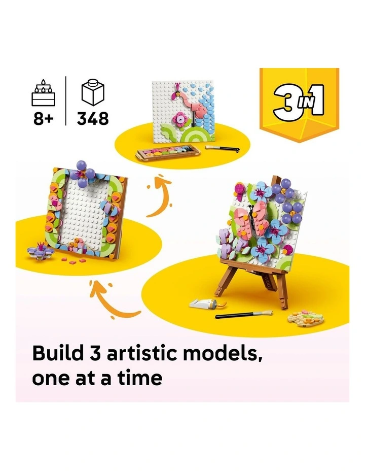 3 in 1 Floral Art Decor Painting Creator Building Set 31390 image 2
