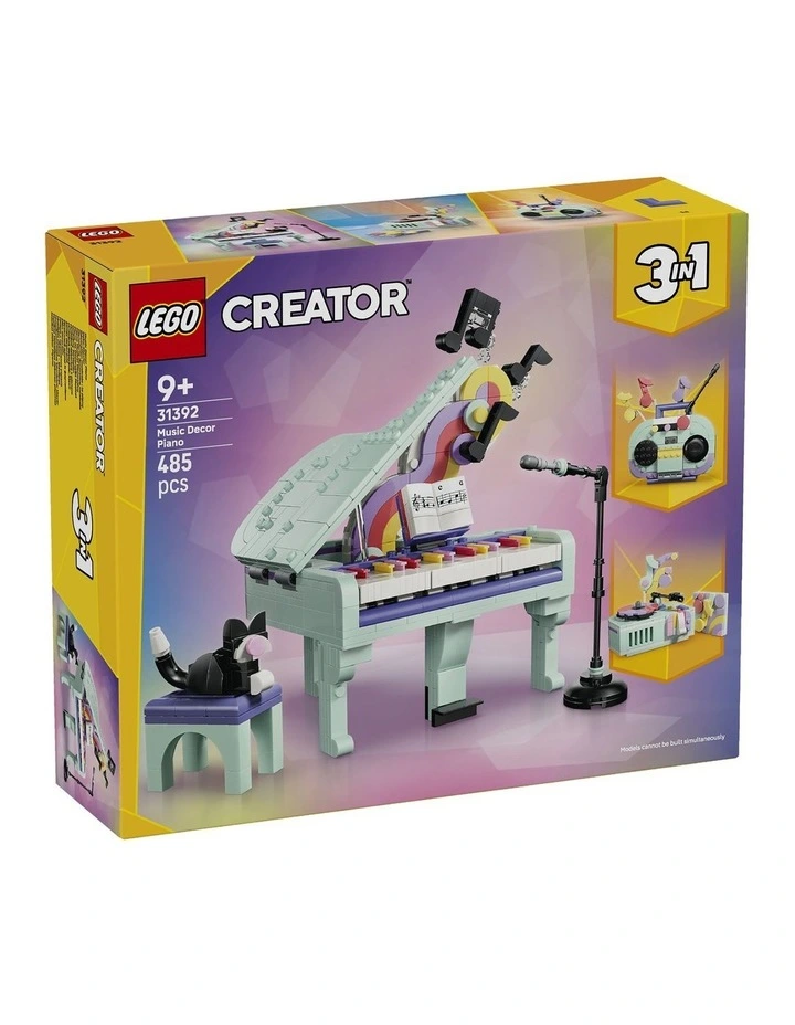 3 in 1 Music Decor Piano With Cat Creator Building Set 31392 image 1