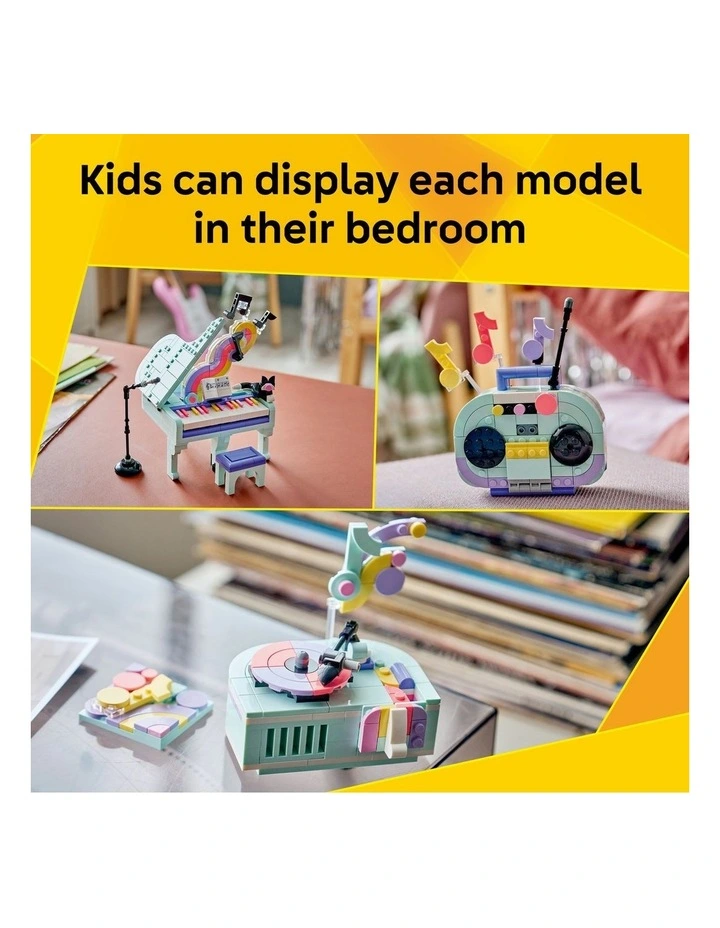 3 in 1 Music Decor Piano With Cat Creator Building Set 31392 image 3