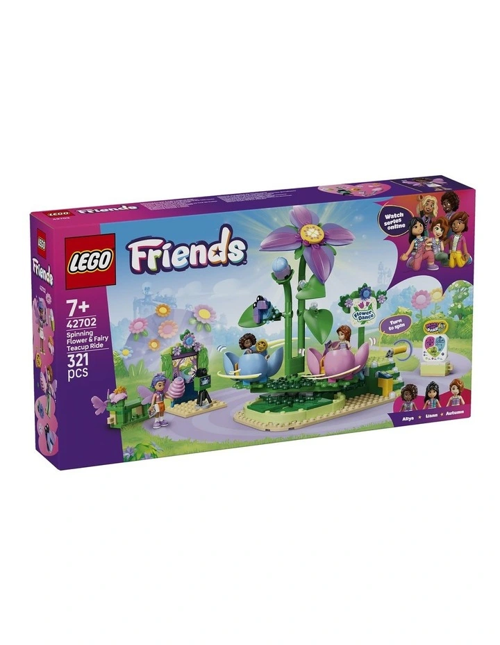 Spinning Flower & Fairy Teacup Ride Friends Building Toy 42702 image 1