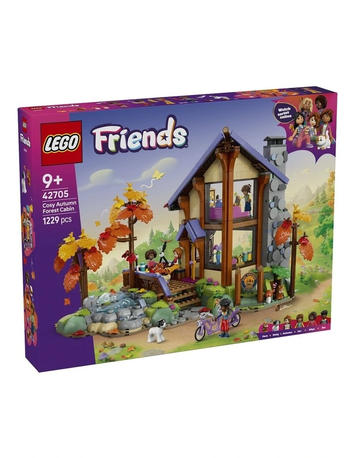 Cosy Autumn Forest Cabin Friends Dollhouse Kit 42705 image 1