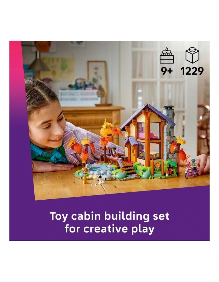 Cosy Autumn Forest Cabin Friends Dollhouse Kit 42705 image 2