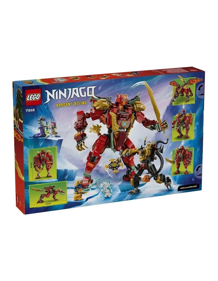 Wyldfyre's Transforming Dragon Mech Ninjago Building Set 71868 image 7