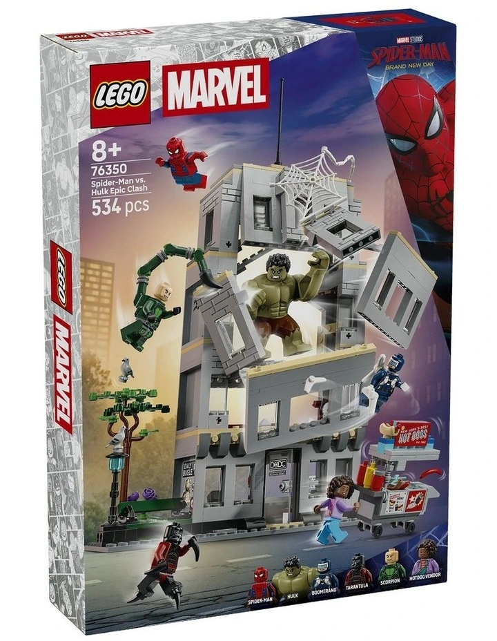 Super Heroes Marvel Spider-Man vs. Hulk Epic Clash Building Toy 76350 image 1