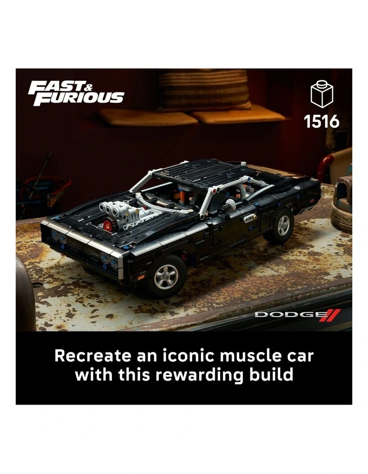 Technic Fast and Furious Dodge Charger R/T Car Model Kit 42231 image 2