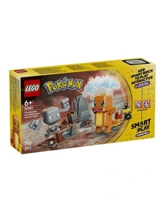 PRE-ORDER Pokémon Smart Play: Charmander and Geodude's Cavern Clash Building Toy 72157