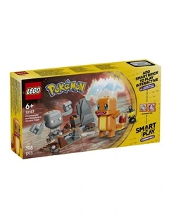 PRE-ORDER Pokémon Smart Play: Charmander and Geodude's Cavern Clash Building Toy 72157