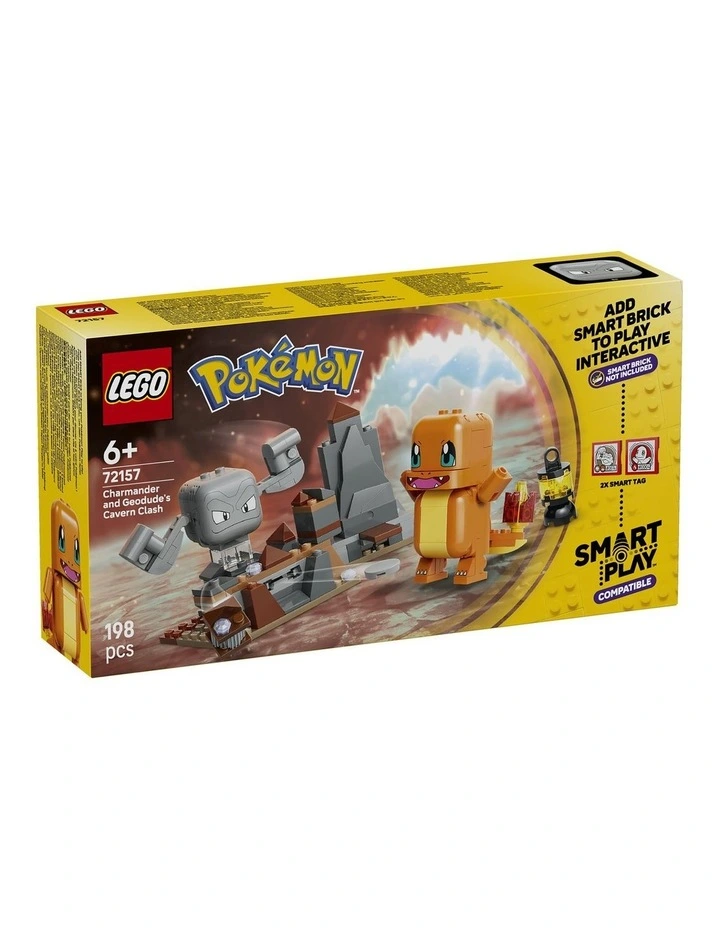 PRE-ORDER Pokémon Smart Play: Charmander and Geodude's Cavern Clash Building Toy 72157 image 1