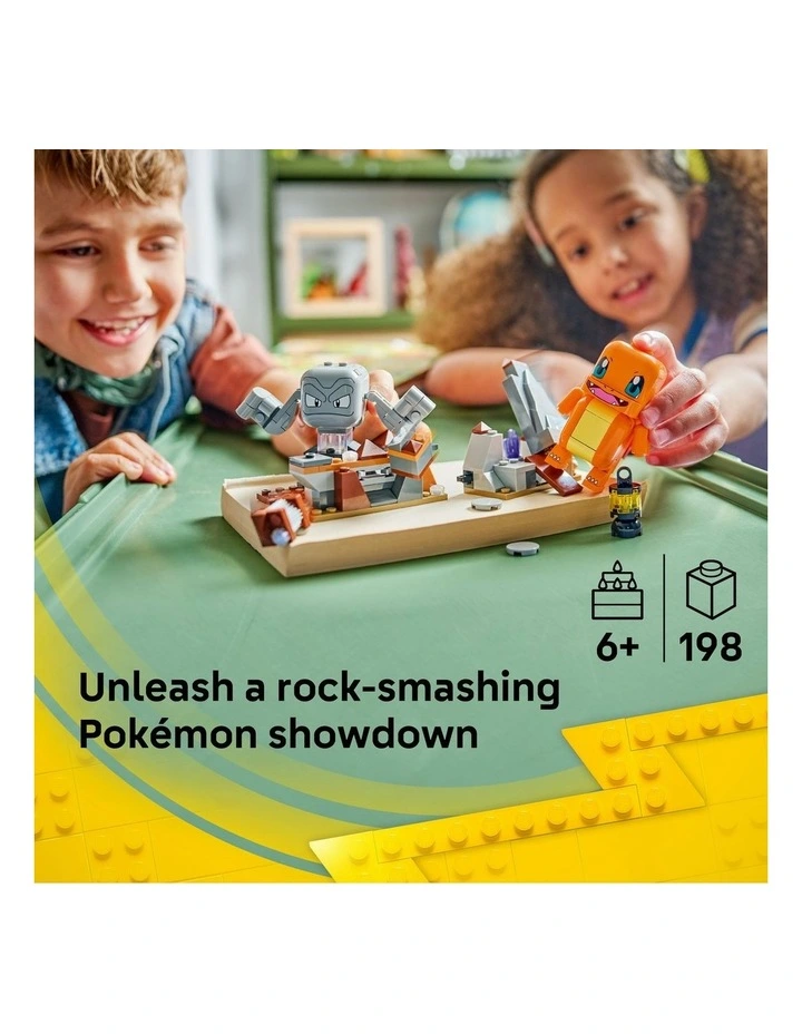 PRE-ORDER Pokémon Smart Play: Charmander and Geodude's Cavern Clash Building Toy 72157 image 2