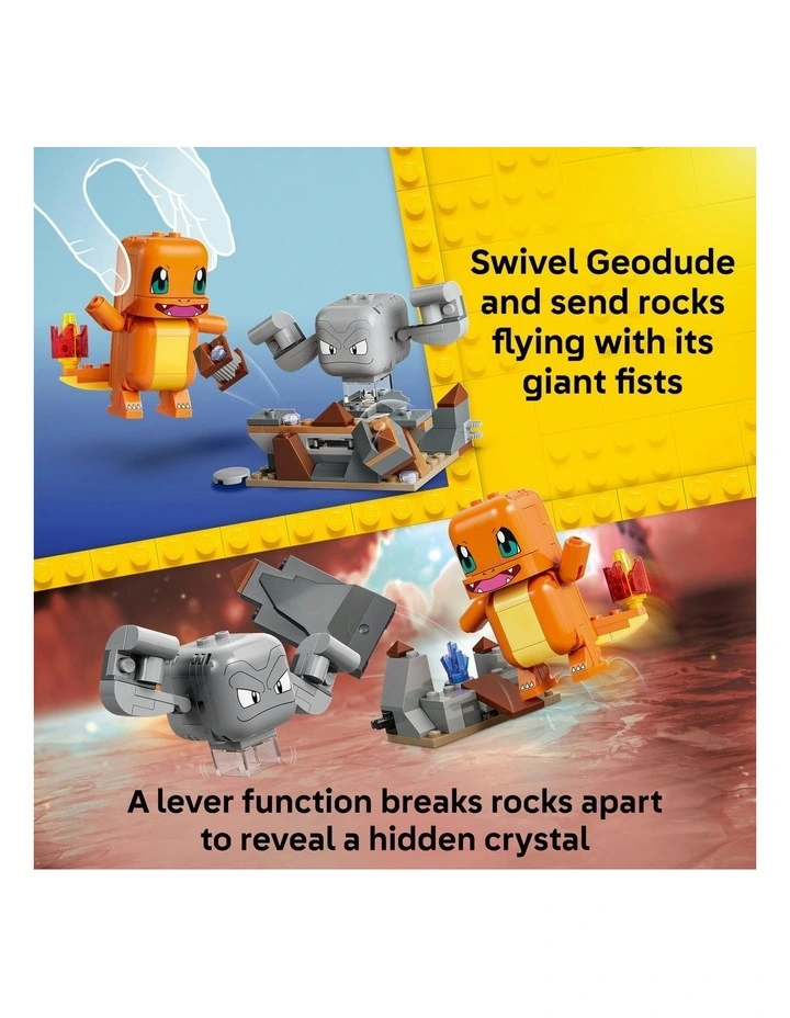 PRE-ORDER Pokémon Smart Play: Charmander and Geodude's Cavern Clash Building Toy 72157 image 3
