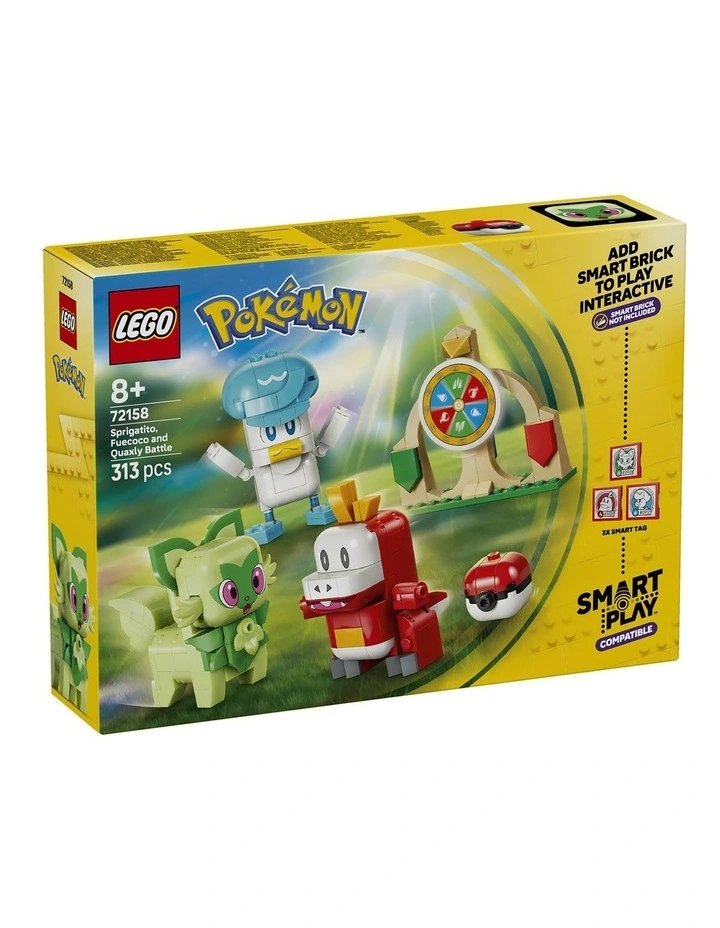 PRE-ORDER Pokémon Smart Play: Sprigatito, Fuecoco and Quaxly Battle Building Toy 72158 image 1