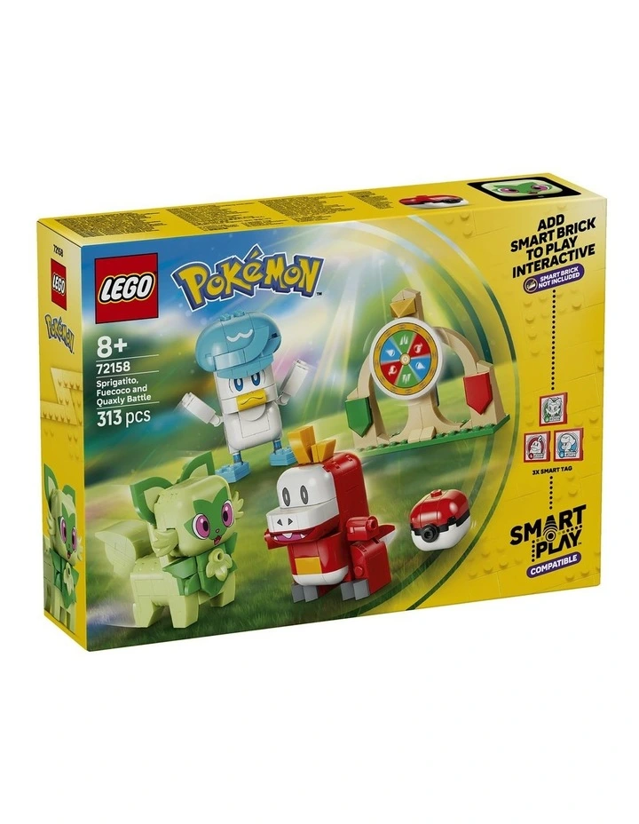 PRE-ORDER Pokémon Smart Play: Sprigatito, Fuecoco and Quaxly Battle Building Toy 72158 image 1