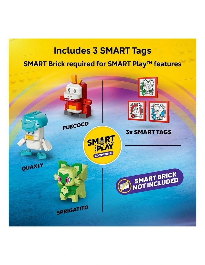 PRE-ORDER Pokémon Smart Play: Sprigatito, Fuecoco and Quaxly Battle Building Toy 72158 image 4