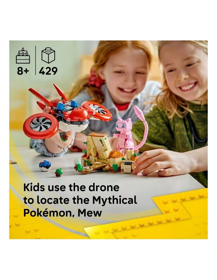 PRE-ORDER Pokémon Smart Play: Drone Search for Mythical Mew Building Set 72161 image 2