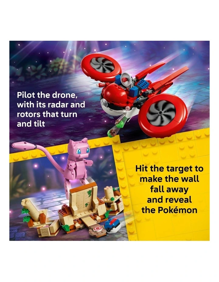 PRE-ORDER Pokémon Smart Play: Drone Search for Mythical Mew Building Set 72161 image 3