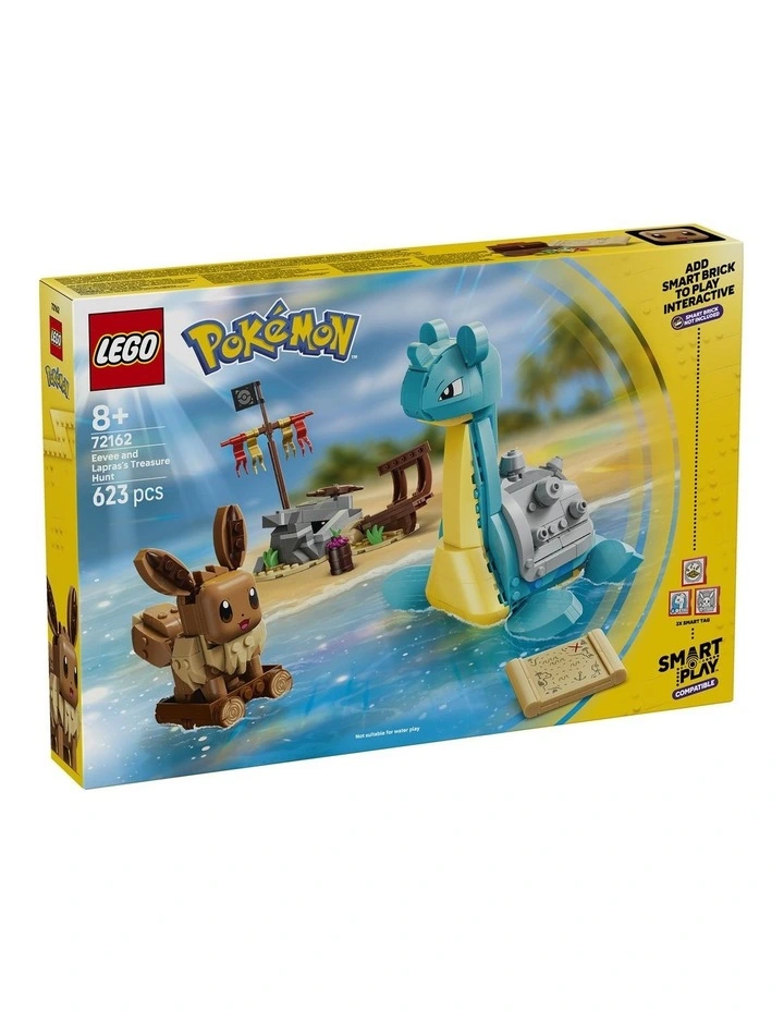 PRE-ORDER Pokémon Smart Play: Eevee and Lapras's Treasure Hunt Building Set 72162 image 1