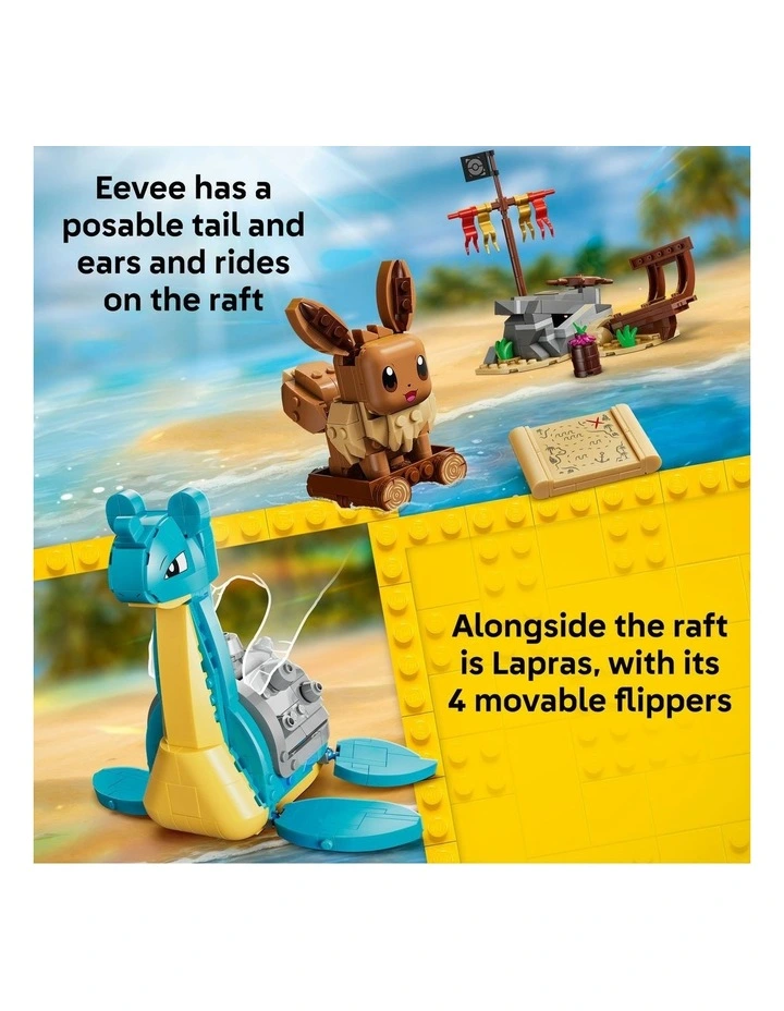 PRE-ORDER Pokémon Smart Play: Eevee and Lapras's Treasure Hunt Building Set 72162 image 3