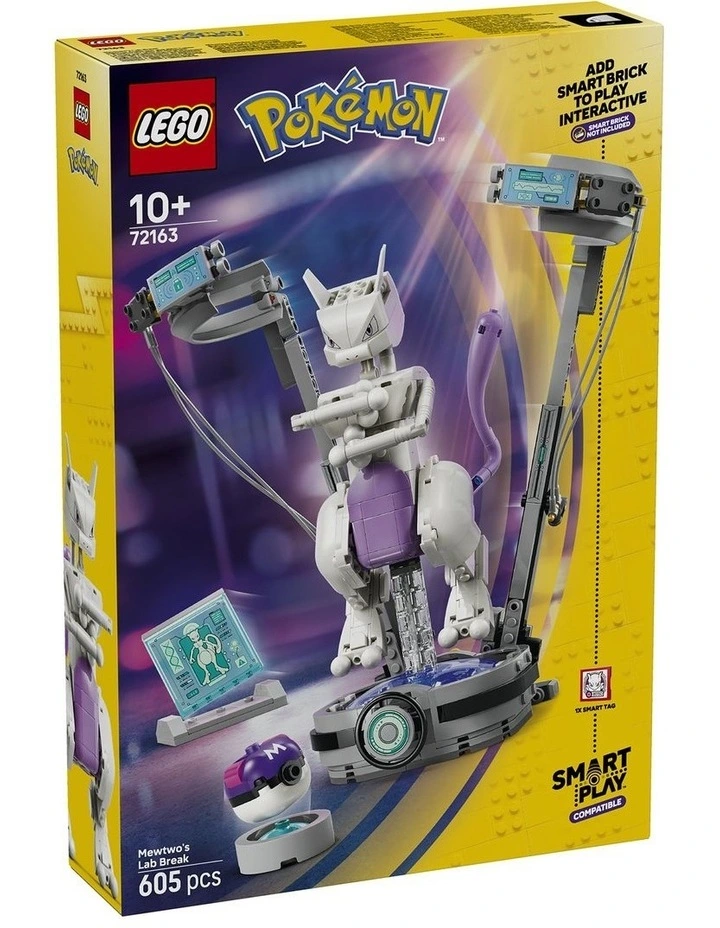 PRE-ORDER Pokémon Smart Play: Mewtwos Lab Break Toy Building Set 72163 image 1