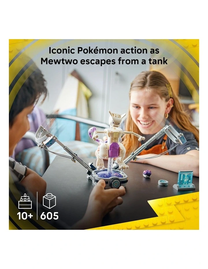 PRE-ORDER Pokémon Smart Play: Mewtwos Lab Break Toy Building Set 72163 image 2