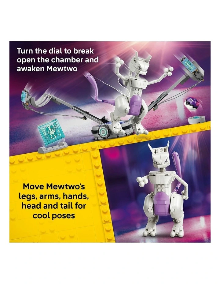 PRE-ORDER Pokémon Smart Play: Mewtwos Lab Break Toy Building Set 72163 image 3