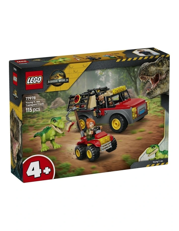 Jurassic World Young T. rex Transport Truck 77978 image 1