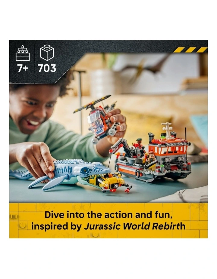 Jurassic World Mosasaurus Dinosaur Boat Attack 77983 image 2