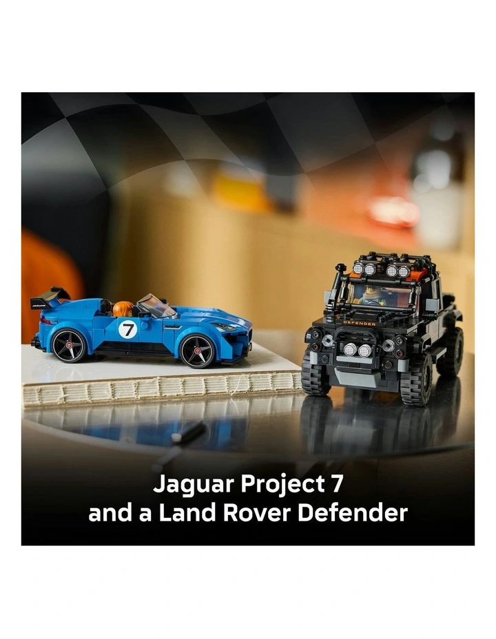 Speed Champions Jaguar Project 7 & Land Rover Defender 77264 image 3
