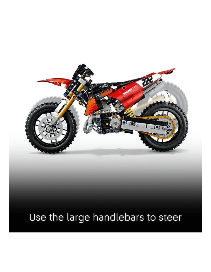 Technic Ducati Desmo450 MX Factory Motorcycle 42238 image 3