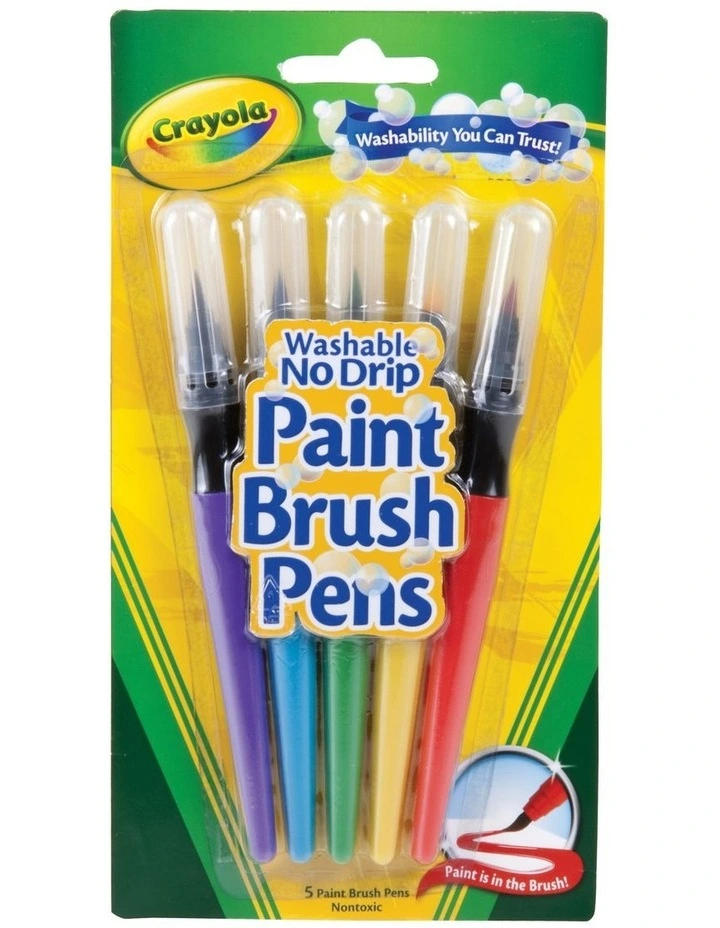 5 Paint Brush Pens image 1