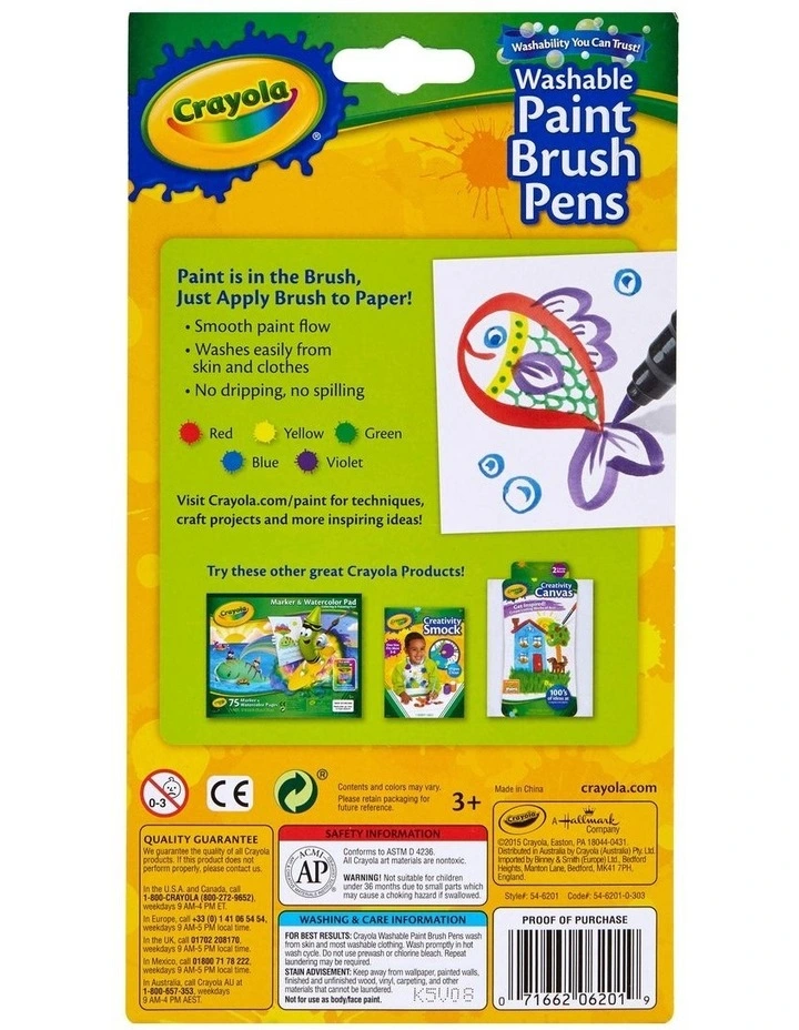 5 Paint Brush Pens image 2