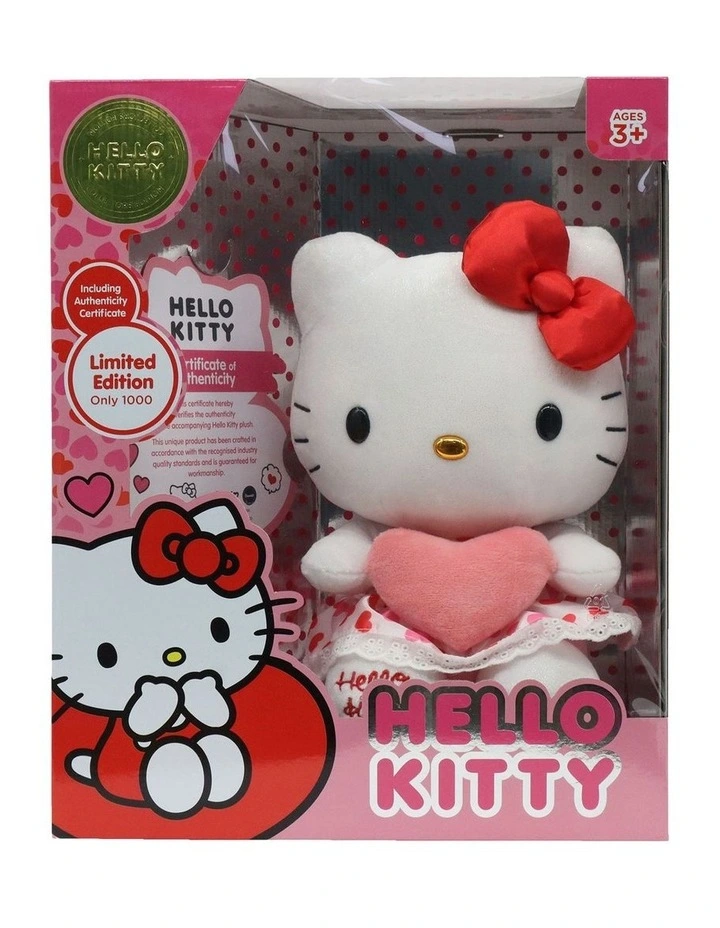 Limited Edition Red Bow Pink Heart Kitty Toy image 1