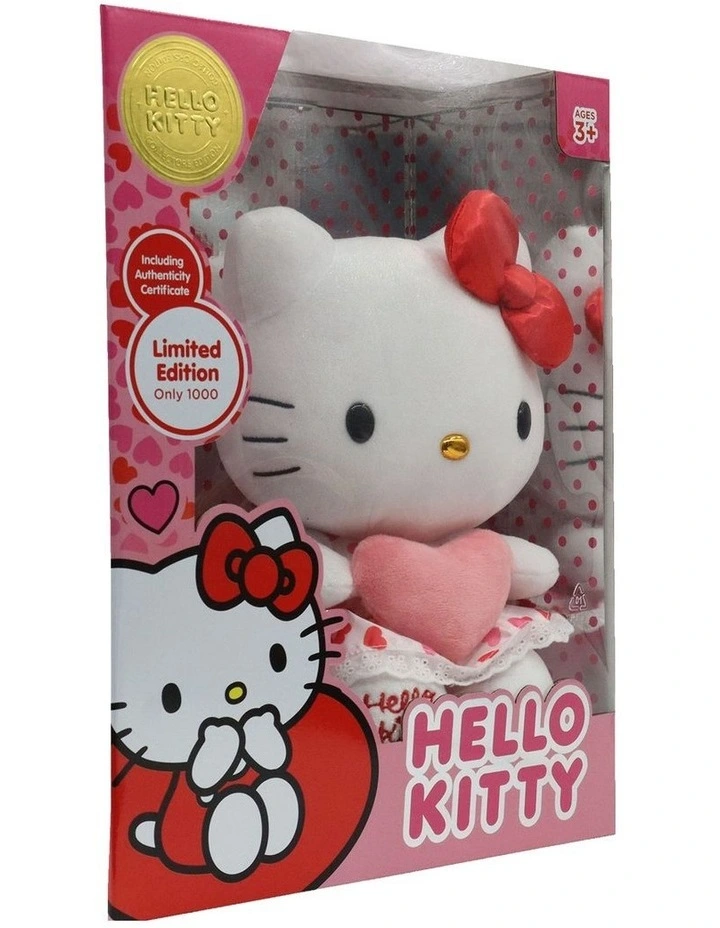 Limited Edition Red Bow Pink Heart Kitty Toy image 4