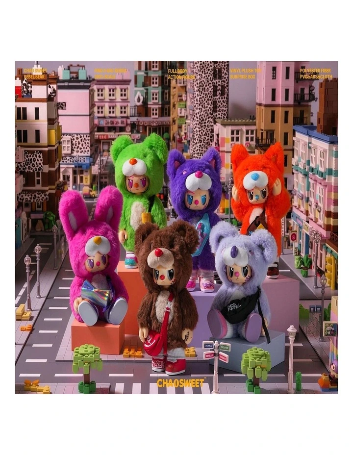 Rebel Bear Mystery Plush Collectible - Movable Bag Series image 3