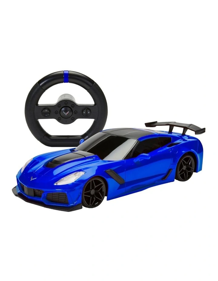 Sharper Image Toy RC Real Drive 1:16 GM Corvette_Blue image 2