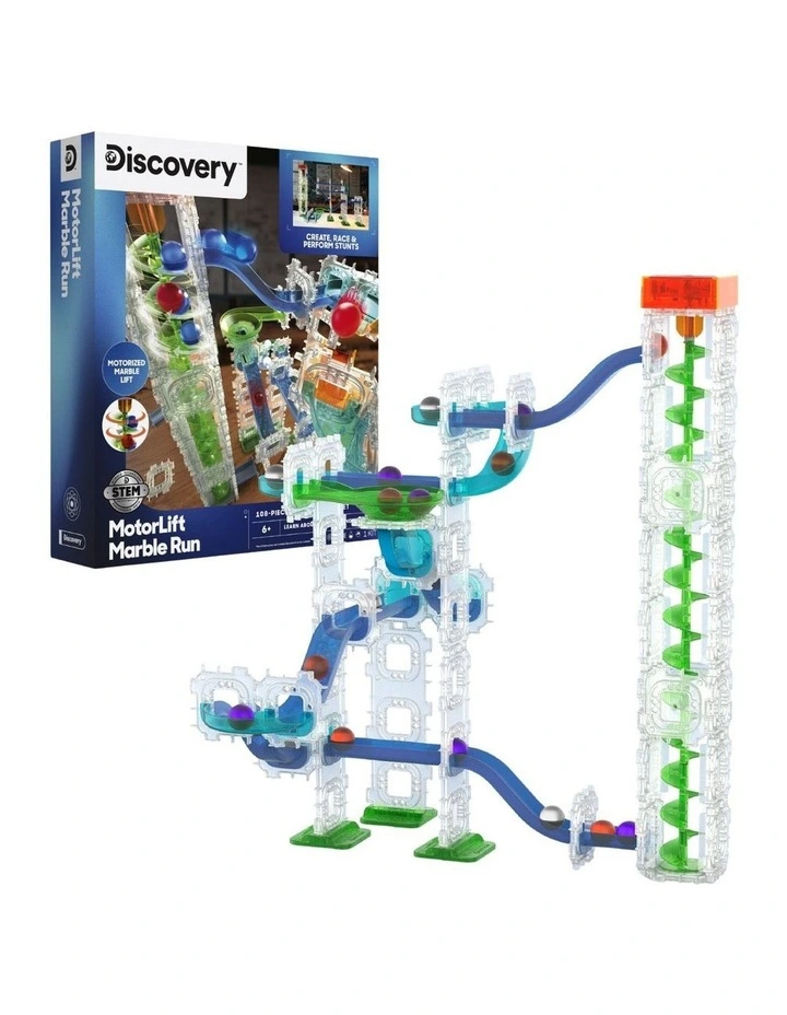 Discovery Toy Marble Run 2.0 Micro Racer Track Building Set image 1