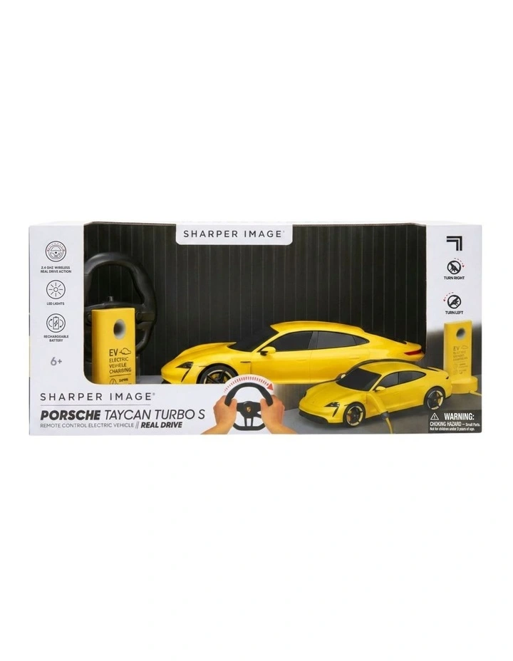 Remote Control Porsche Taycan Turbo S 1:20 Real Drive in Yellow image 2