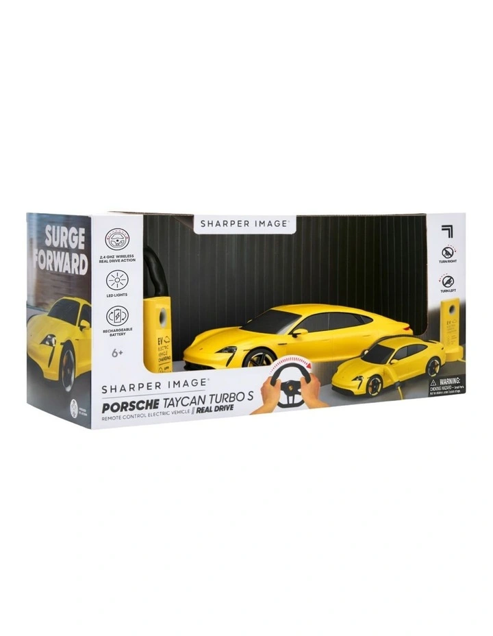 Remote Control Porsche Taycan Turbo S 1:20 Real Drive in Yellow image 3