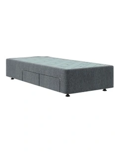 SpaceSaver Left Hand 2 Drawer Base in Charcoal