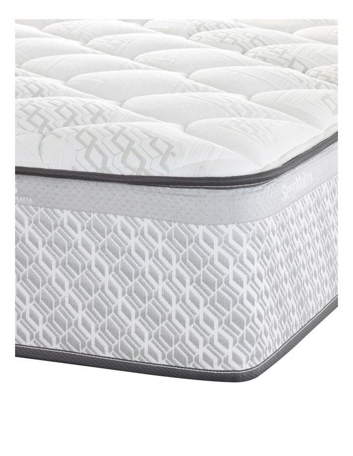Miracoil Advance Cappuccino Medium 6 Smooth Top Mattress in White image 3