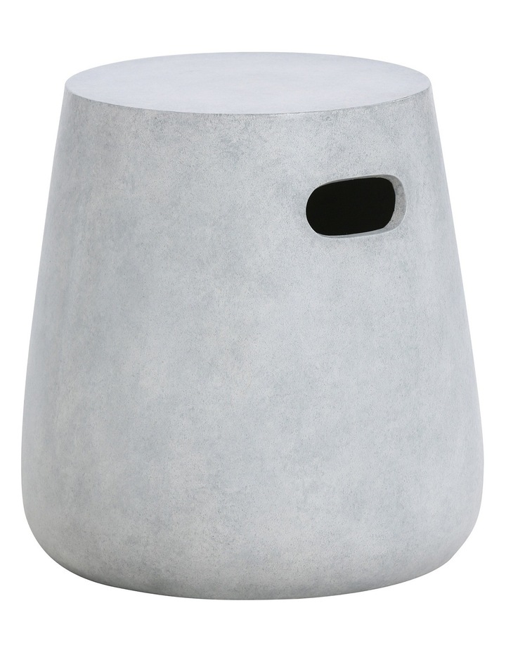 Australian House Garden Coorong Cement Grc Side Table Drum Stool Coorong Cement Grc Side Table Drum Stool In Grey Image 1