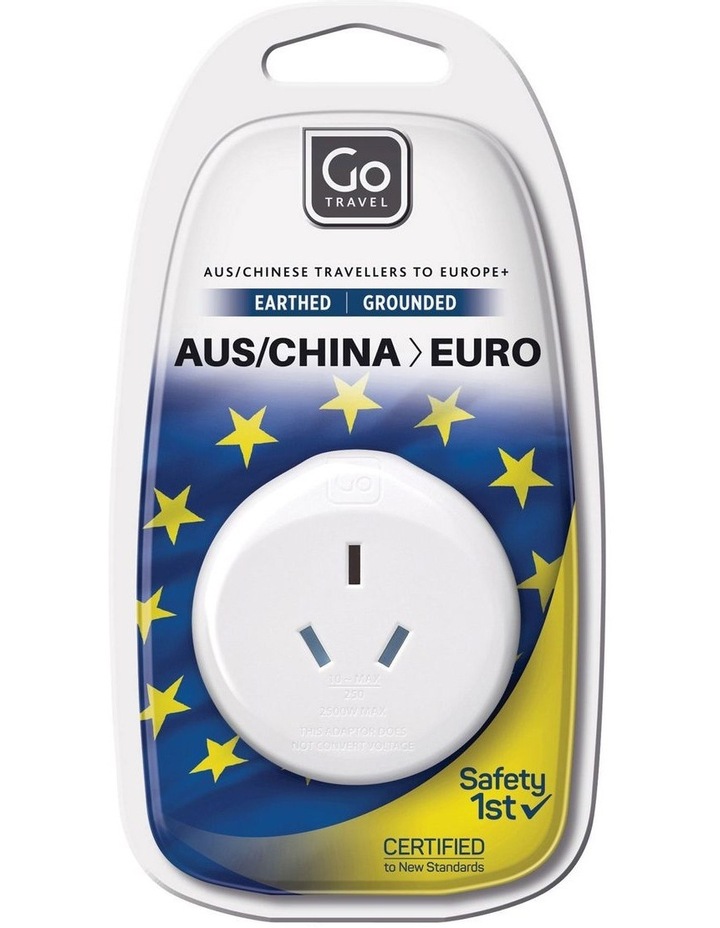 Outbound Europe Travel Adaptor in White