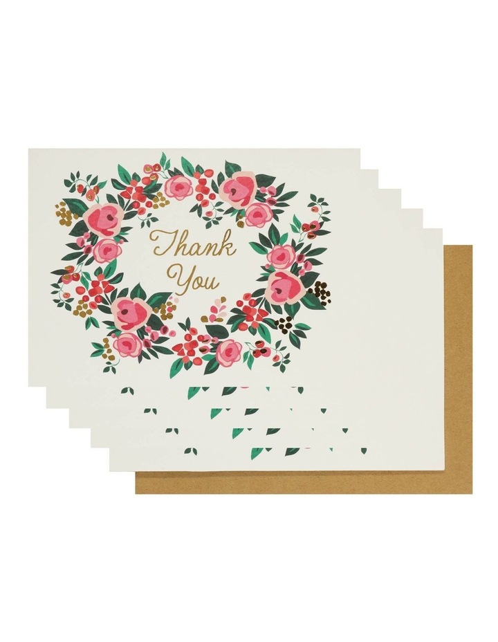 paperchase floral wreath thank you cards pack of 10 images of thank you cards