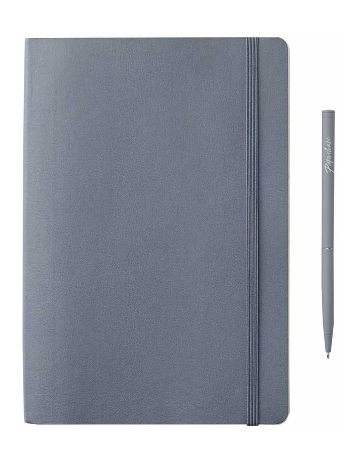 Paperchase Agenzio Soft Notebook Grid M Grey | MYER