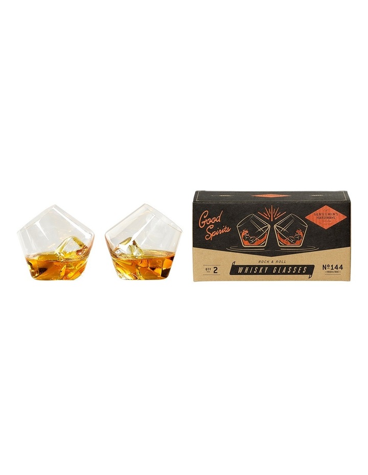 Gentlemen S Hardware Rocking Whisky Glasses X2 Myer Rocking Whisky Glasses X2 Image 1
