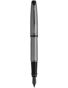 Waterman Expert Metallic Silver Lacquer with Ruthenium Trim Fountain Pen